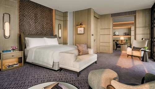 Suite presidencial, 1 cama de matrimonio grande, no fumadores, vistas a la bahía (Balcony)