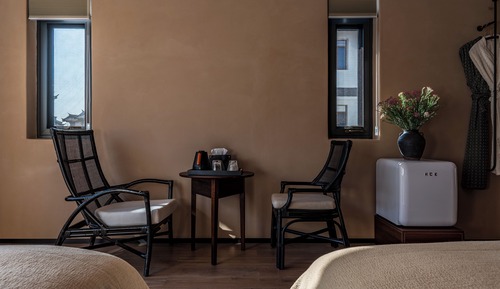 Habitación clásica con 2 camas individuales, vistas al patio