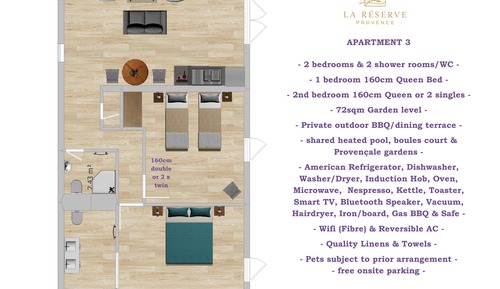 Apartamento, 2 habitaciones
