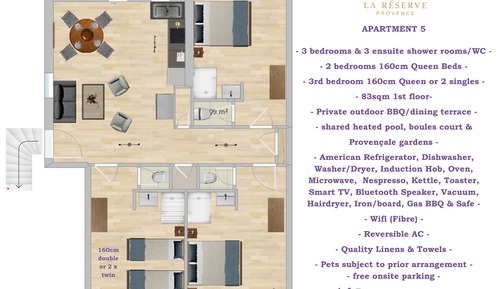 Apartamento, 2 habitaciones, vistas al jardín