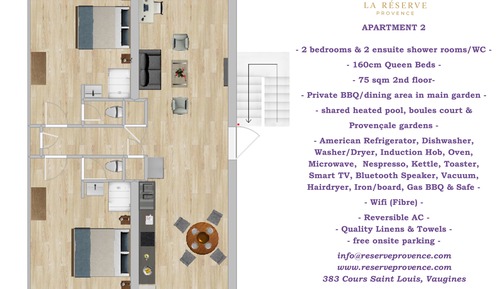 Apartamento, 2 habitaciones, vistas al jardín