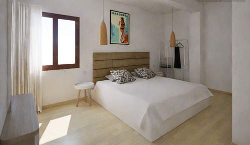 Habitación económica con 1 cama doble o 2 individuales