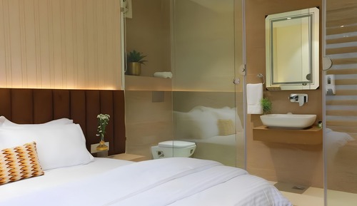 Habitación básica doble, vistas a la ciudad