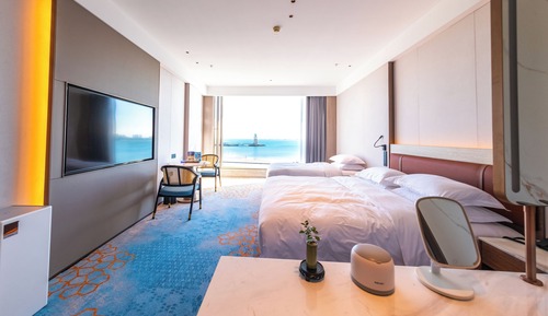 Habitación estándar con 2 camas individuales, vistas al mar