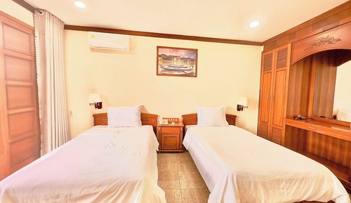 Habitación superior, 2 camas dobles, vistas a la ciudad