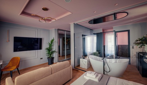 Suite Elite, patio, vistas a la ciudad