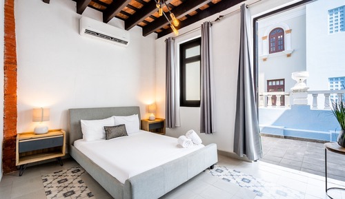 Apartamento, 1 cama de matrimonio, balcón, vistas a la ciudad