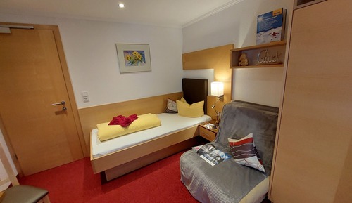 Habitación individual económica, 1 cama individual, balcón, vistas al jardín