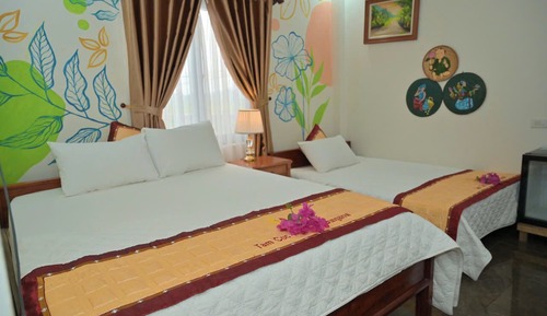 Habitación triple estándar, vistas al jardín