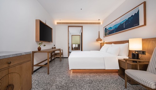 Habitación Premier doble, 1 cama de matrimonio, Se admiten mascotas, vistas al patio