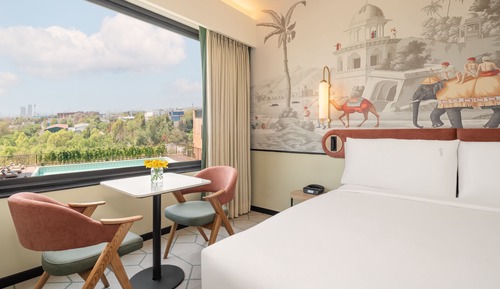 Habitación estándar, 1 cama de matrimonio grande, vistas a la piscina