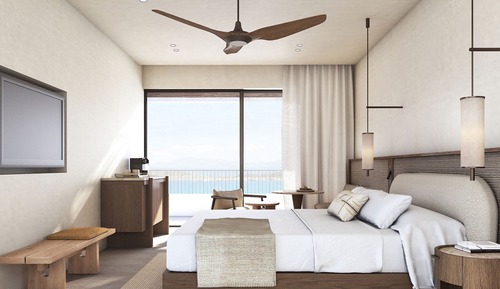 Habitación Deluxe, 1 cama de matrimonio grande, no fumadores, vistas al mar