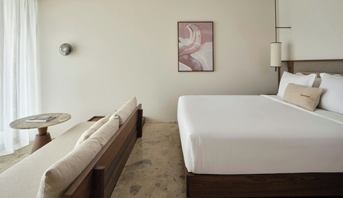 Suite junior, 1 cama de matrimonio grande con sofá cama, no fumadores, vistas al mar (Private Pool)
