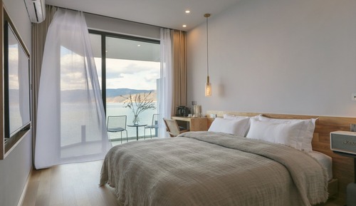 Habitación Confort doble, balcón, vistas al lago