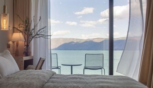 Habitación estándar doble, balcón, vistas al lago