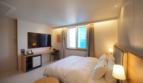 Habitación Deluxe doble, no fumadores, vistas parciales al mar