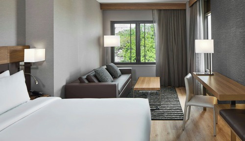 Habitación Deluxe, 1 cama de matrimonio grande con sofá cama (View)