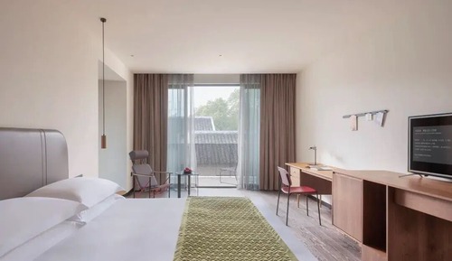 Habitación de lujo doble, patio