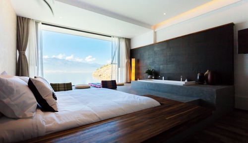 Habitación doble superior, baño privado, vistas al lago