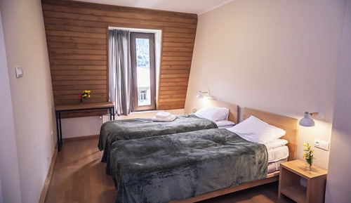 Habitación con 2 camas individuales, vistas a la montaña