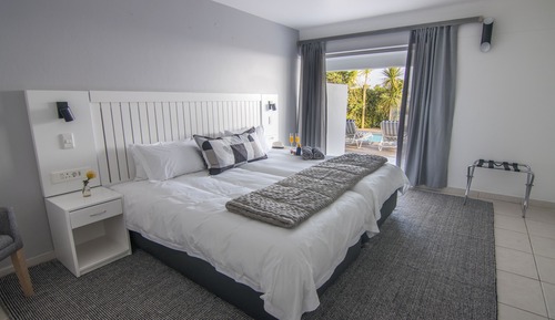 Habitación con 2 camas individuales, vistas al mar