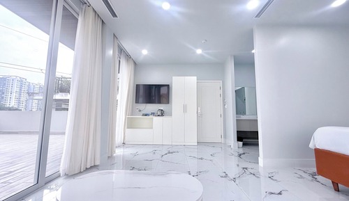Habitación individual de lujo, 1 cama de matrimonio grande, baño privado, vistas al río