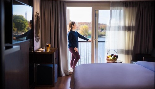 Habitación triple Deluxe, vistas al río