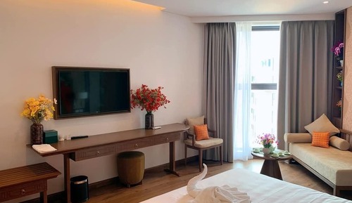 Habitación Premium, 1 cama de matrimonio grande, vistas parciales al mar, mirando al mar