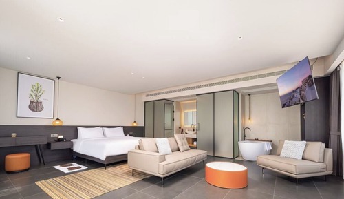 Habitación de lujo con 2 camas individuales, vistas al mar