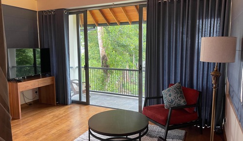Suite familiar, balcón, vistas al jardín