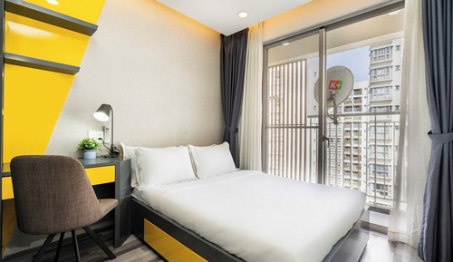 Apartamento, balcón, vistas al jardín