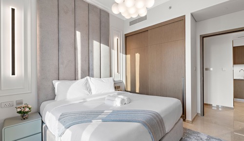 Apartamento de lujo, 1 habitación, piscina privada, vistas a la ciudad
