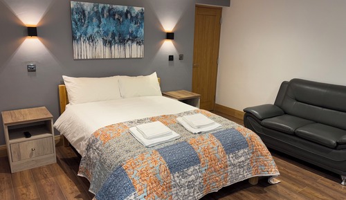 Estudio Deluxe, 1 cama doble, no fumadores, cocina básica
