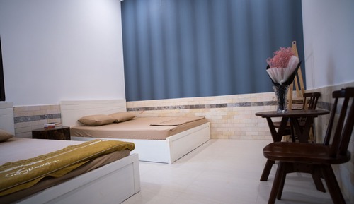 Habitación cuádruple familiar, 2 camas de matrimonio, no fumadores, baño privado
