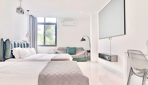 Habitación estándar con 2 camas individuales, vistas a la montaña