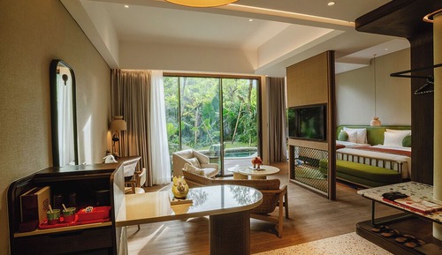 Suite estudio familiar, vistas a la piscina