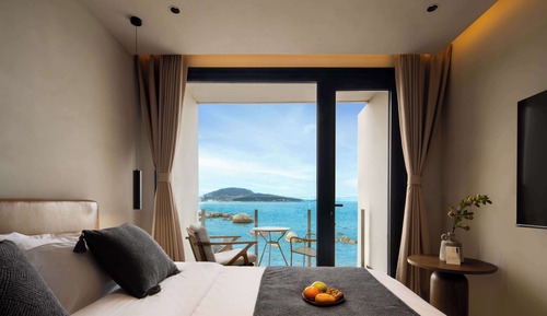 Habitación clásica doble, balcón, vistas al mar