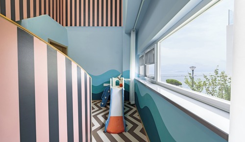 Habitación Signature con 2 camas individuales, patio, vistas al mar