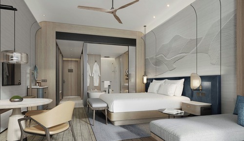 Habitación Premier, 1 cama de matrimonio grande, balcón, vistas al mar