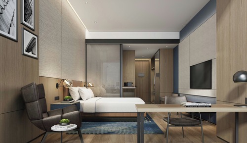 Habitación estándar, 1 cama de matrimonio grande, vistas a la ciudad