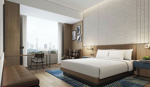Habitación Deluxe, 1 cama de matrimonio grande, vistas a la ciudad