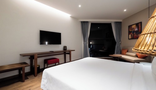 Habitación Premium doble, 1 cama de matrimonio grande, vistas al mar, mirando al mar