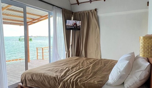 Villa, 1 cama de matrimonio grande, vistas a la playa, frente a la playa
