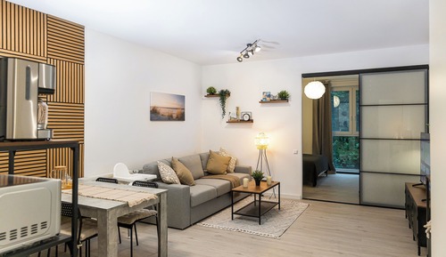 Apartamento Confort, 1 cama de matrimonio grande con sofá cama