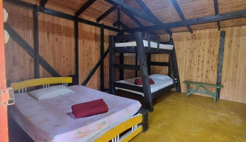Cabaña familiar, 1 habitación, vistas al jardín