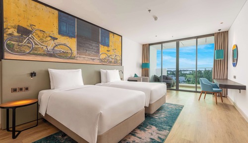 Habitación Deluxe, vistas parciales al mar