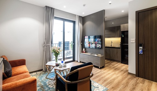 Apartamento de lujo, balcón, vistas al patio