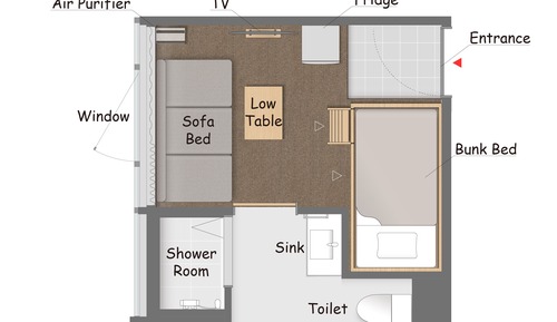 Habitación, 3 habitaciones, no fumadores
