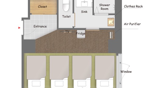 Habitación, 4 habitaciones, no fumadores