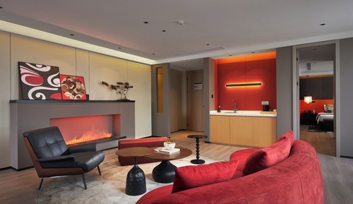 Habitación Business, 1 habitación, chimenea, vistas al canal